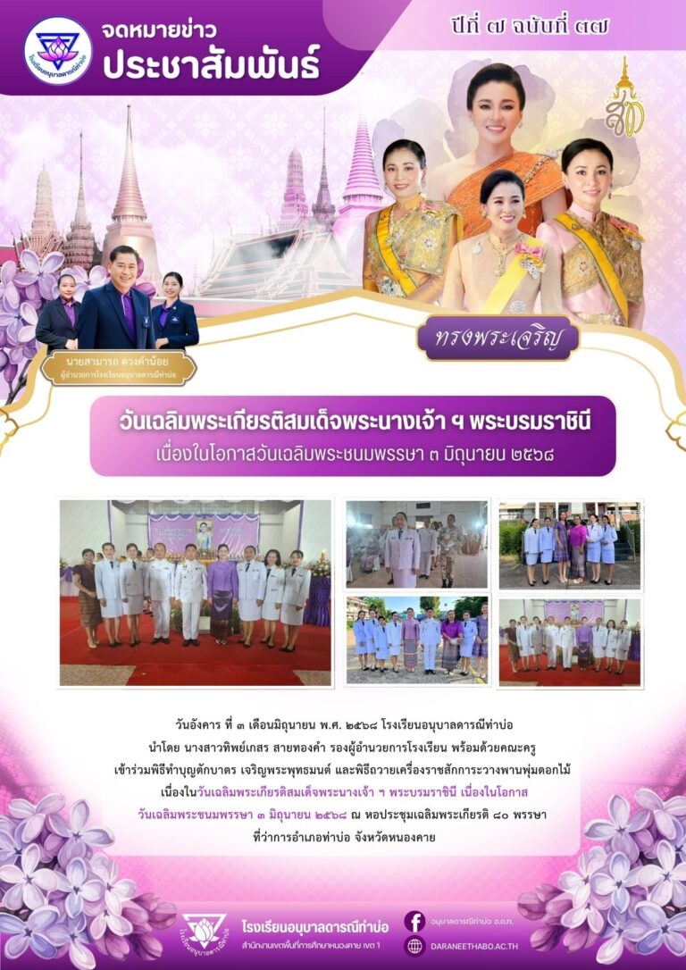 จดหมายข่าวเดือน มิถุนายน 2568